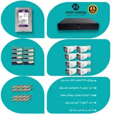پک دوربین مداربسته 2MP دید در شب رنگی  HIGH VISION
